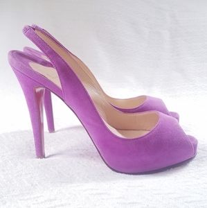 Christian Louboutin Numero Prive Suede Heels 36.5!